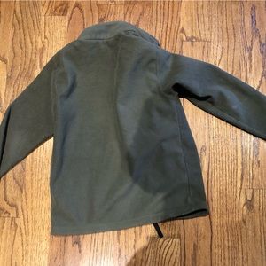 2 items. North face light fleece and a northface raincoat